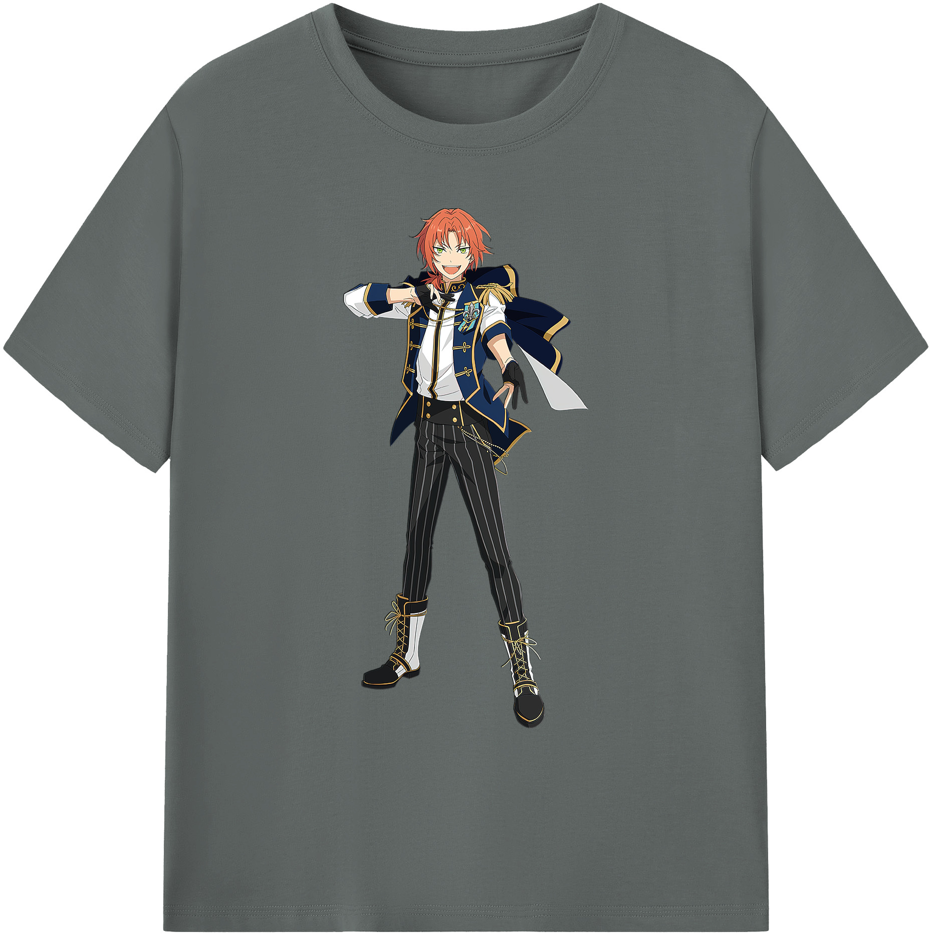 （画像用） あんさんぶるスターズ! Ensemble Stars 綿100％ メンズ半袖Tシャツ｜肌触りやわらか＆通気性